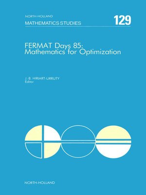 cover image of Fermat Days 85